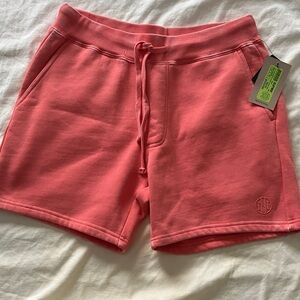 Zumiez Coral Pink Drawstring Athletic Shorts small but fit more like medium